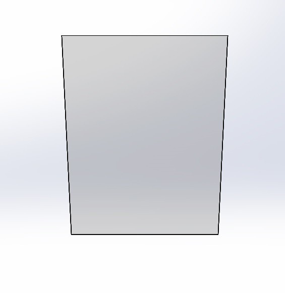 Vitre forme trap�ze