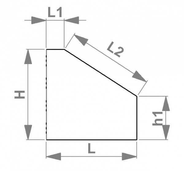 Vitre 1 Pente et plat