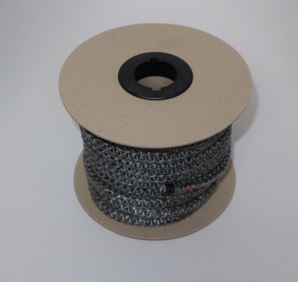 LANZZAS Joint de porte de cheminée et de four - Diamètre : 8 mm - Longueur  : 3 m - Ruban en fibre de verre résistant à la chaleur - Cordon